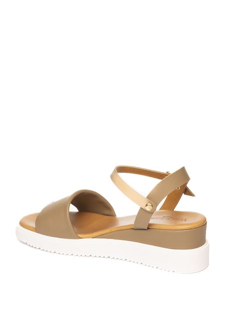 Taupe leather sandal YUNA MARSELLA | FZ3-02XLVIT-TAUPE